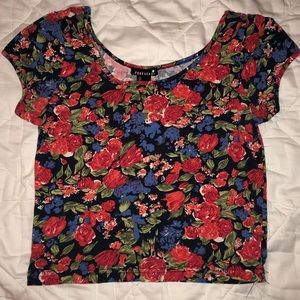 Forever 21 flower crop top